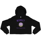 Respect People's Pronouns Please Crop Hoodie